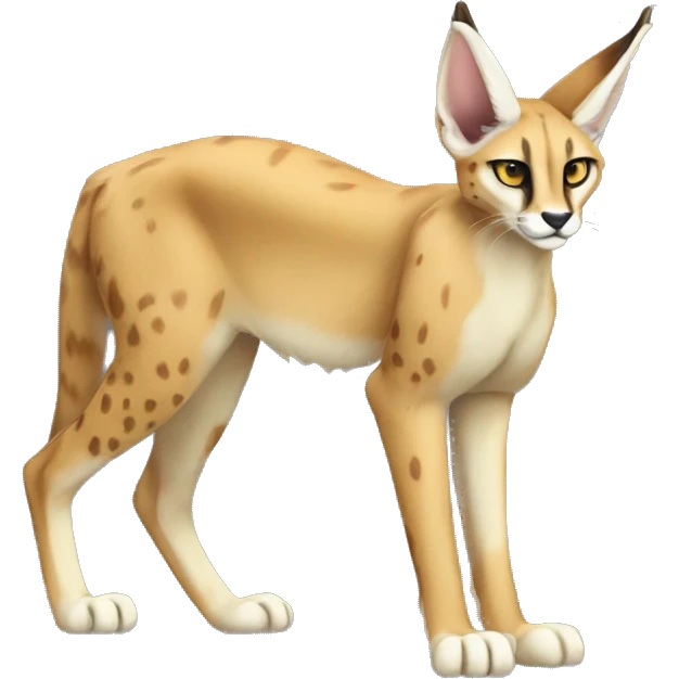 Sergal-Serval-Caracal-Vernid full body emoji