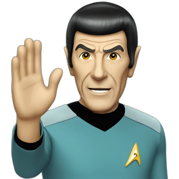 Mr spock waving emoji