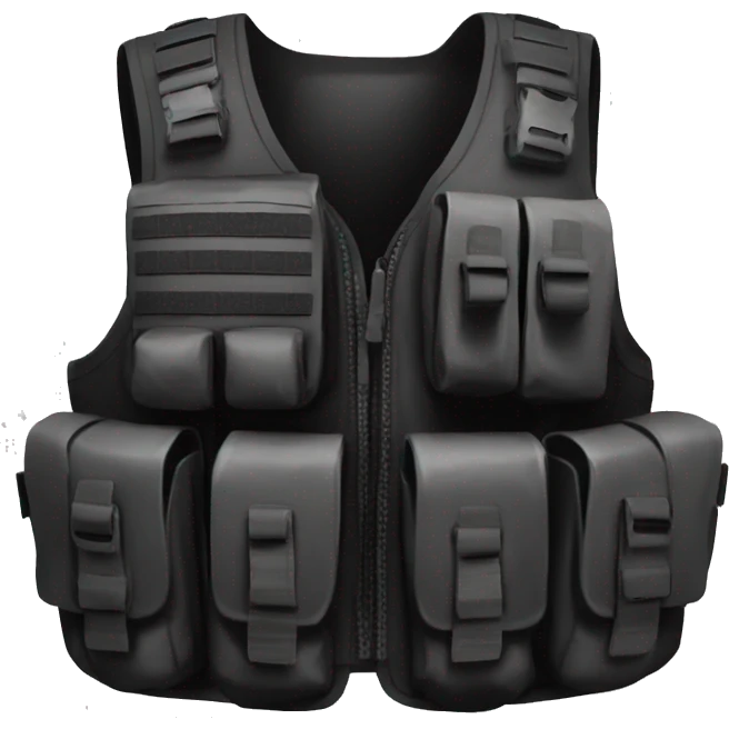 black Tactical gear only vest emoji
