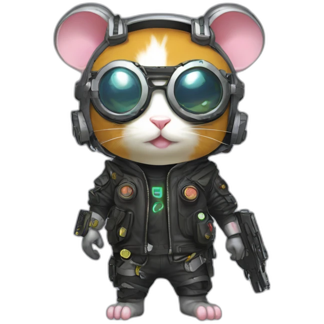 hamtaro cyberpunk emoji