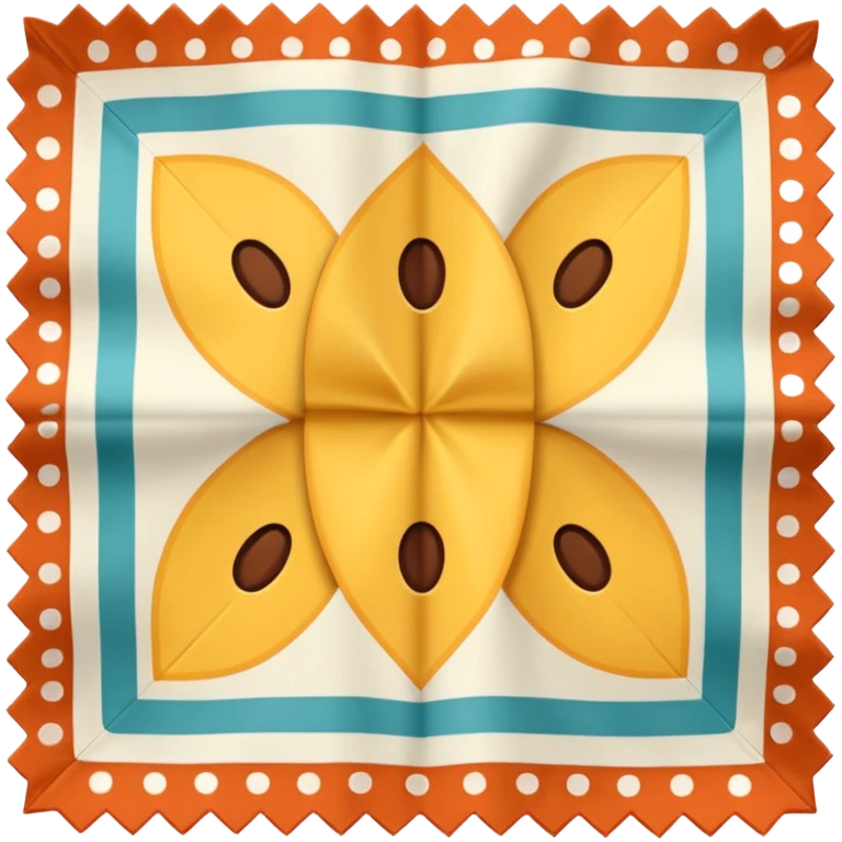 patterned napkin emoji