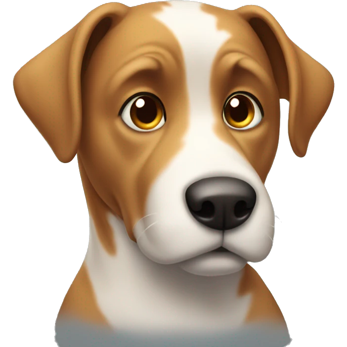 dog gazing at viewer emoji
