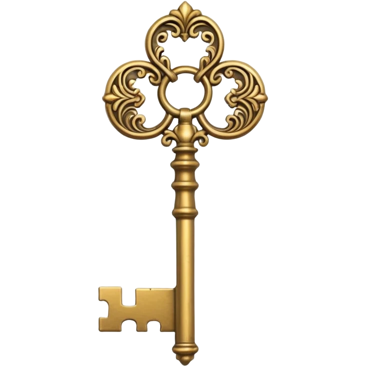 vintage rococo high detail key emoji