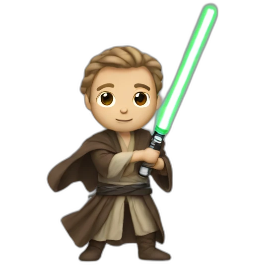 jedi with lightsaber emoji