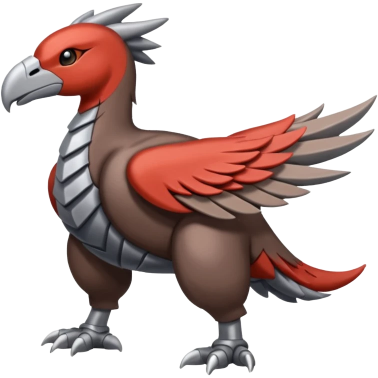 Skarmory-Rhyperior-Herdier-fusion (full body) emoji