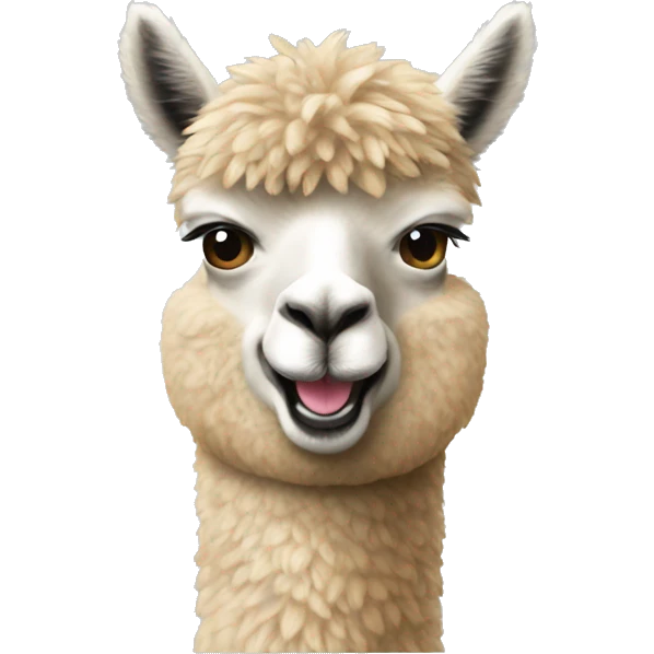 alpaca chewing dollars emoji