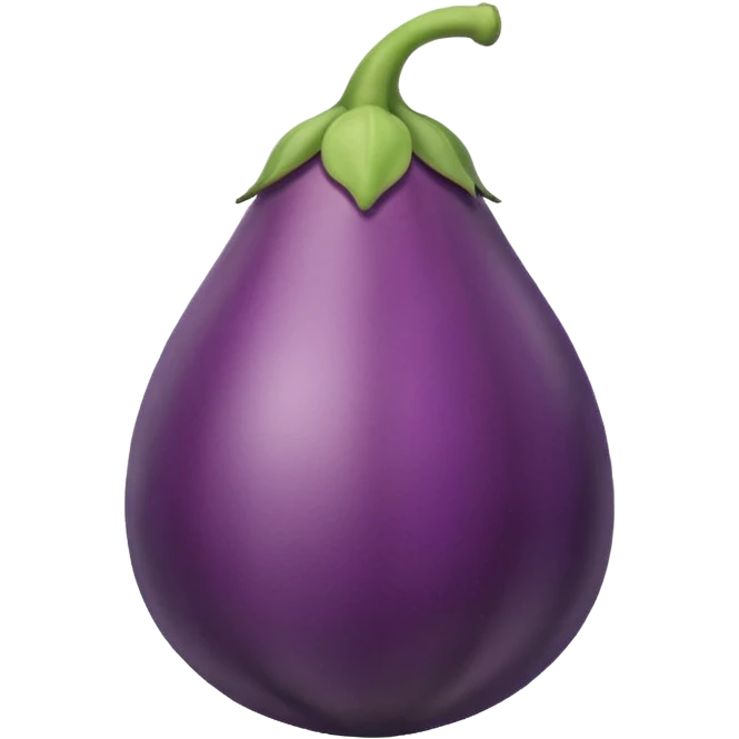 Eggplant inside peache emoji