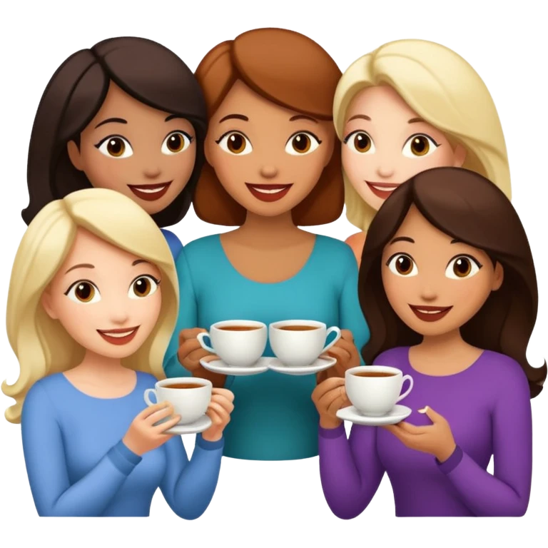 Tea-time-gossip emoji