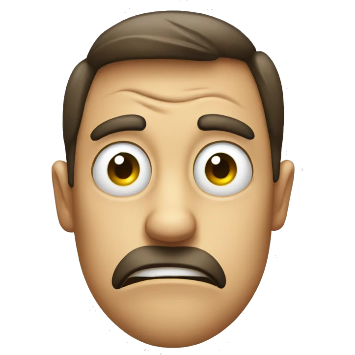 Eye roll with disgust face  emoji