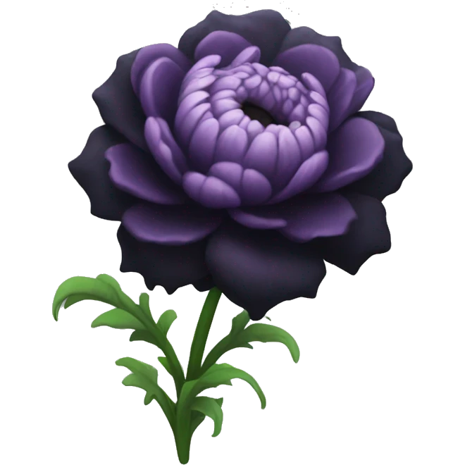 Goth flower  emoji