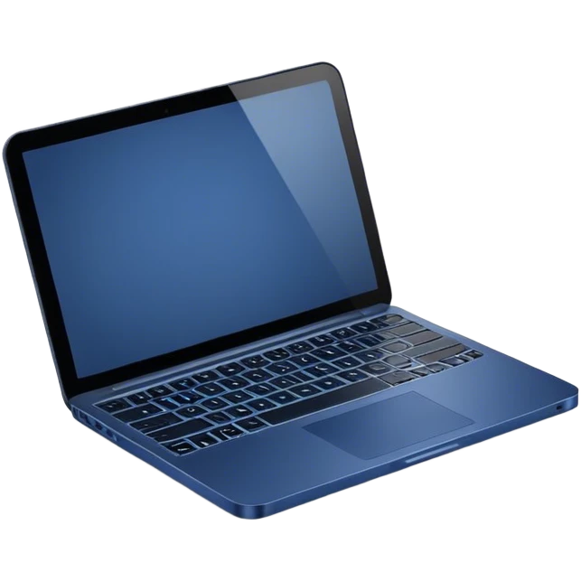 dark blue 
laptop emoji
