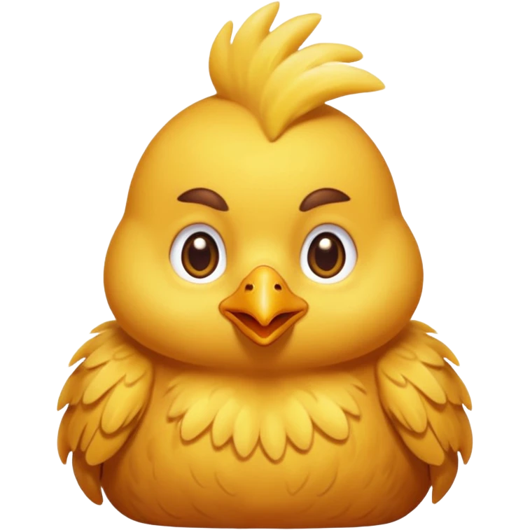 Little chicken is waking up his grandmother emoji