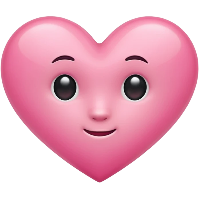 Pink cute heart emoji