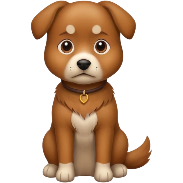 A dog in sit position emoji