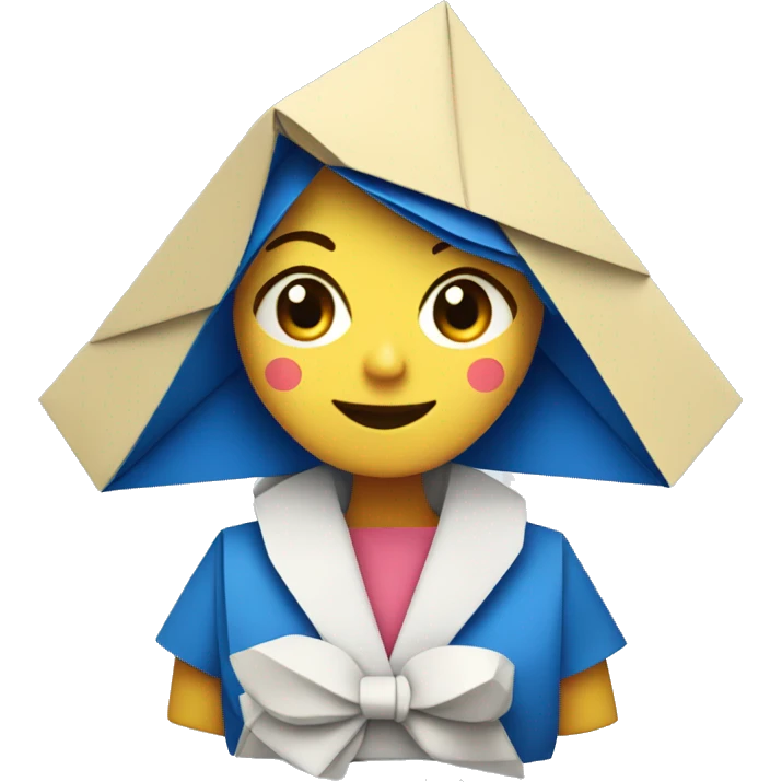 origami sailor girl emoji
