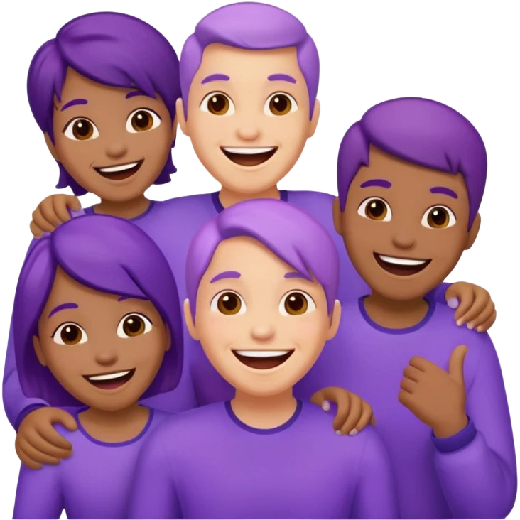 purple people group emoji