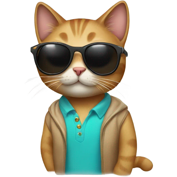 Cat with sunglasses emoji