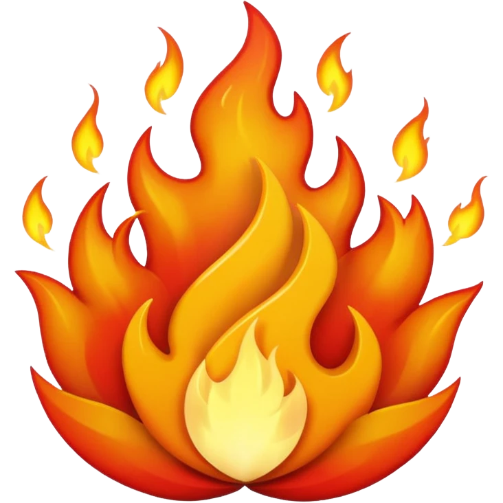 Mor ateş emojisi emoji
