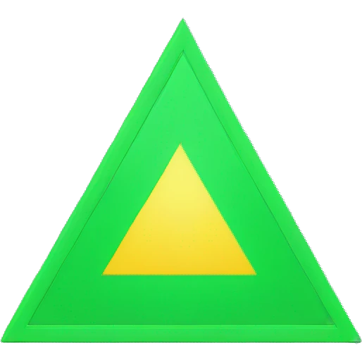 green triangle emoji