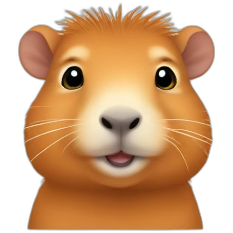 capybara baby orange emoji