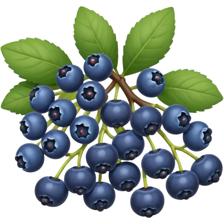 honeysuckle blue berries emoji