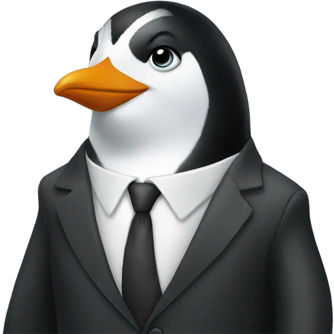 Penguin in a suit  emoji