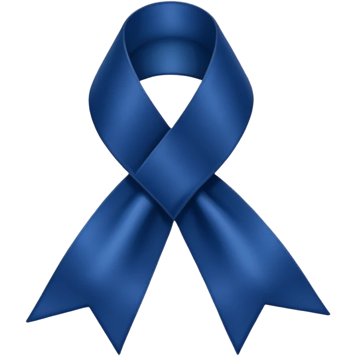 Navy blue colour ribbon emoji