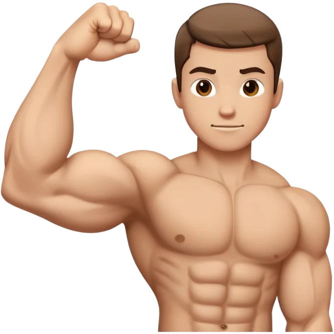 Right arm flexing emoji