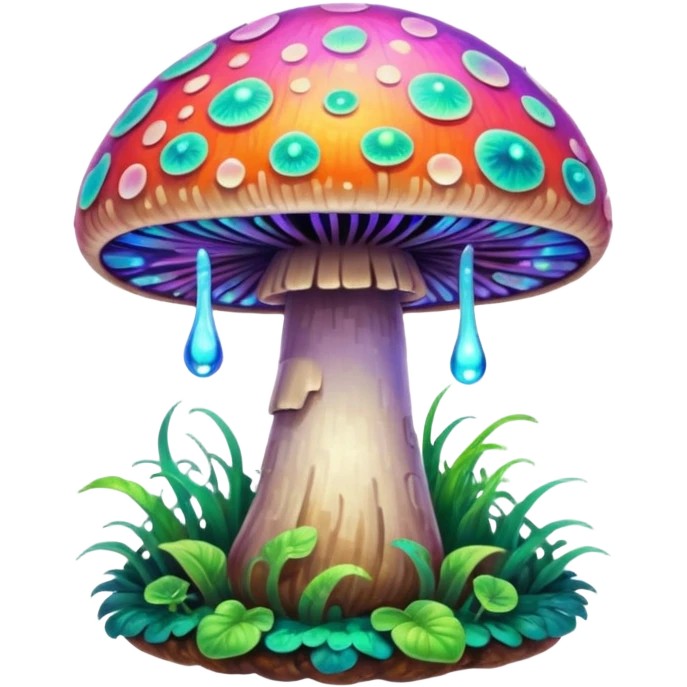 psychodelic mushroom emoji