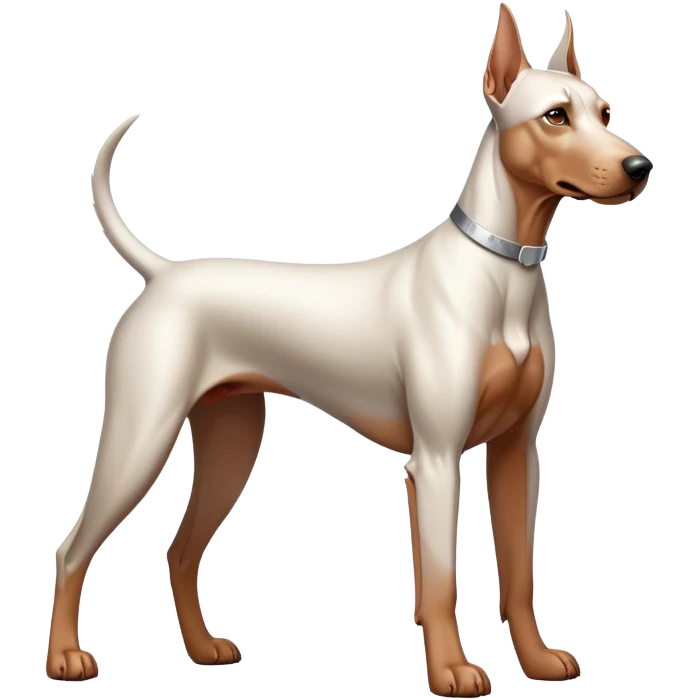 White doberman emoji