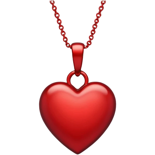 Heart charm – small red heart pendant.
 emoji