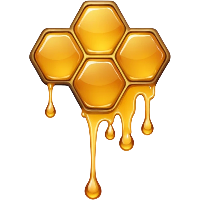 honeycomb with honey emoji