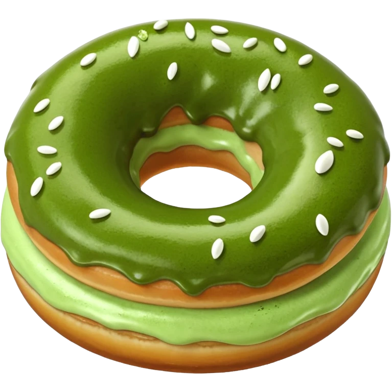 matcha doughnut emoji