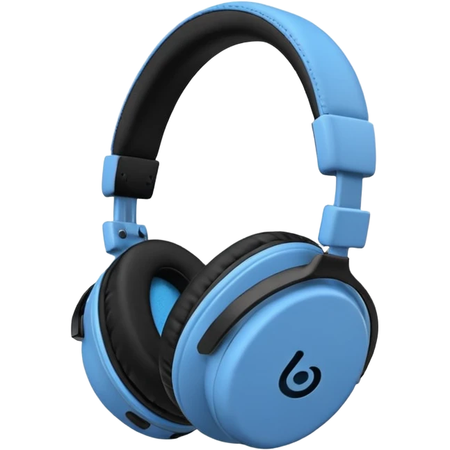 blue noise cancelling headphones emoji