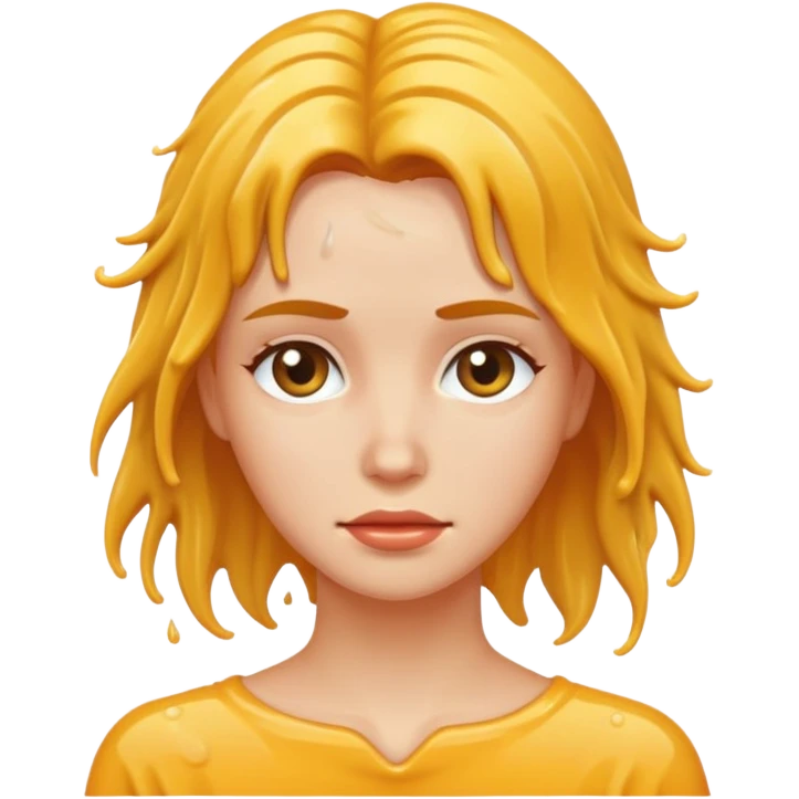 woman lying down with wet hair emoji