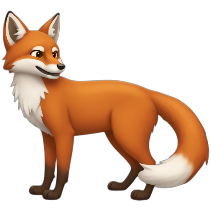 Renard kawaï emoji