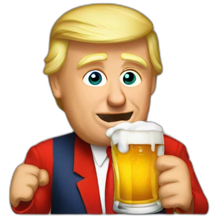 Trump-drinkin-a-beer emoji