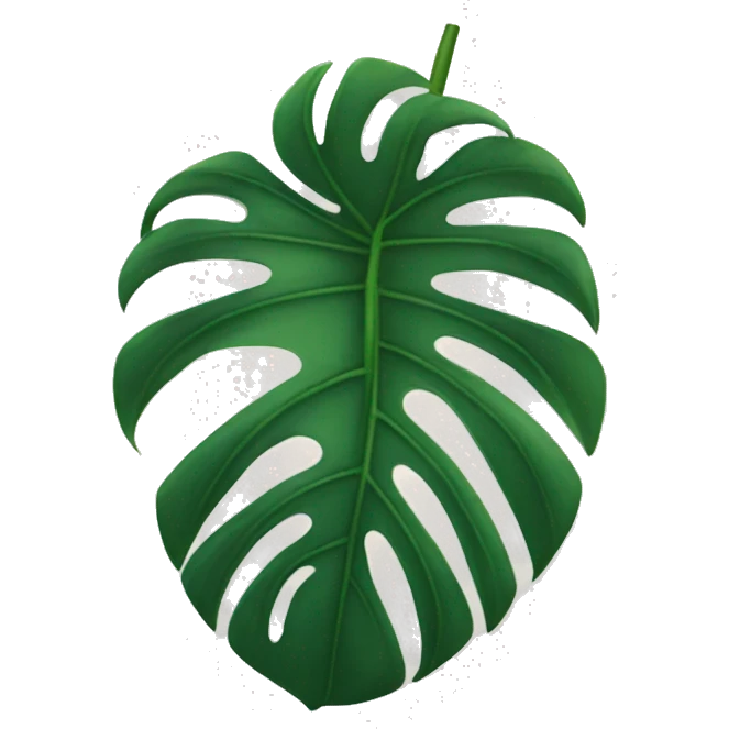 Monstera leaf  emoji