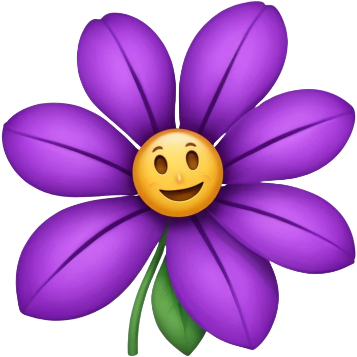Emoji fleur violet emoji