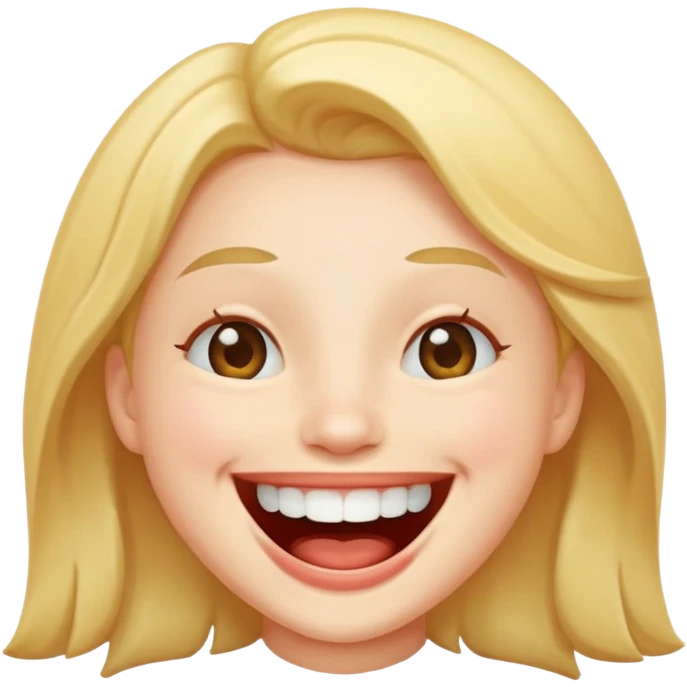 Laughing cute emoji