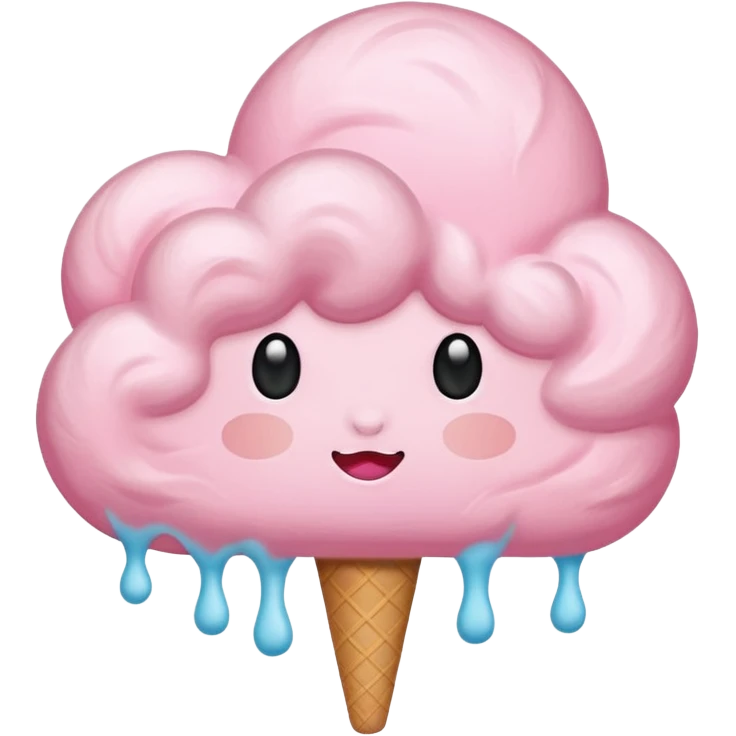 pink cloud simple emoji