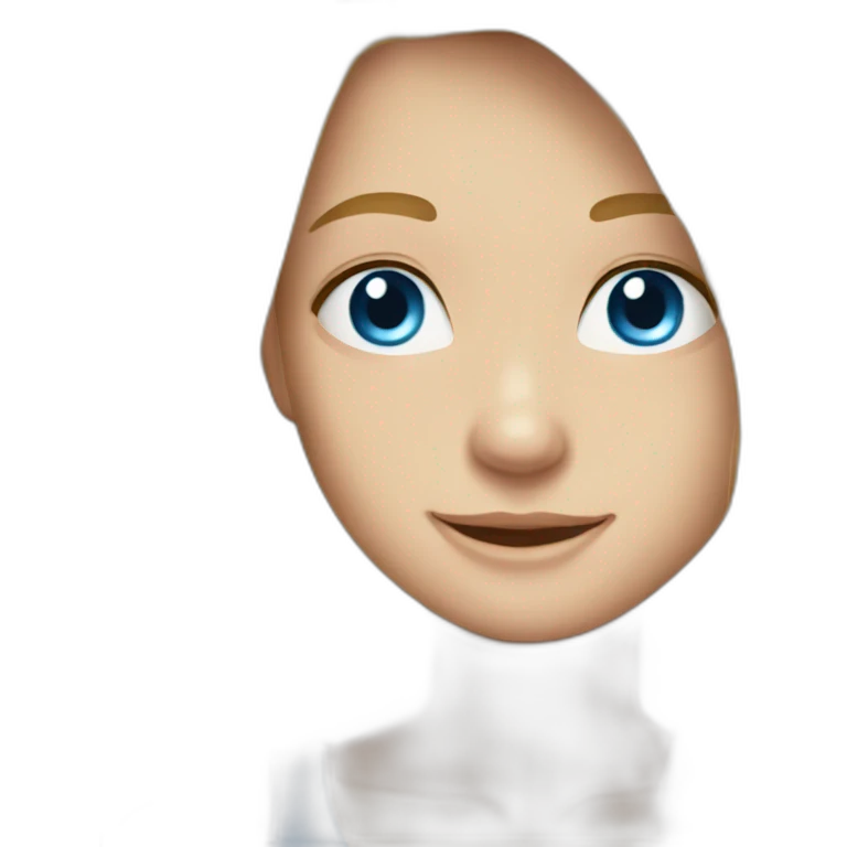 blond blue-eyes long hair smile young emoji