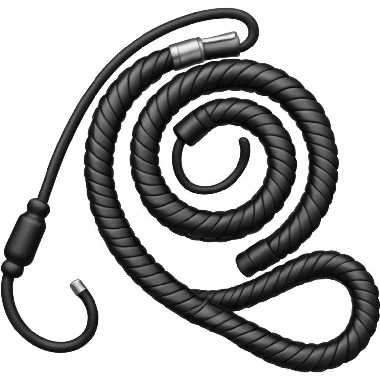 black whip emoji