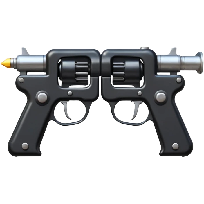 i want to make an X letter using 2 gas pump   pistols emoji
