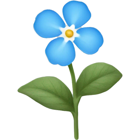 forget-me-not flower emoji