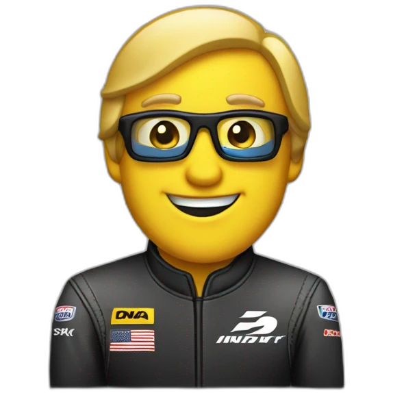 indycar on bricks emoji