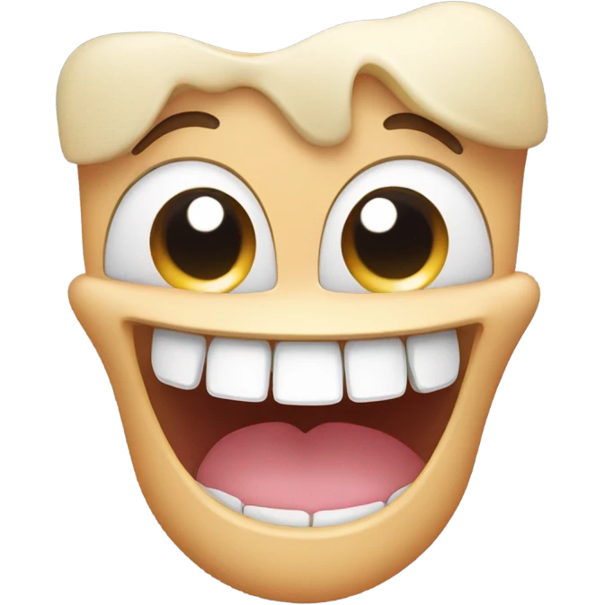 Smiling tooth emoji
