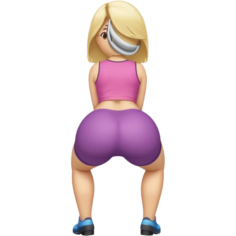 Big girl's ass blonde girl emoji