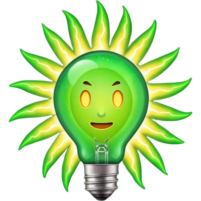 Green elctrisity emoji