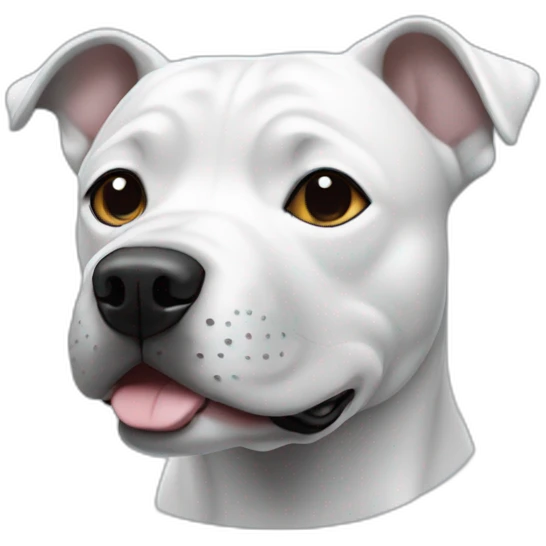 Staffie bleu et blanc emoji